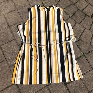 Chico’s Black Label Stripped Sleeveless Tunic